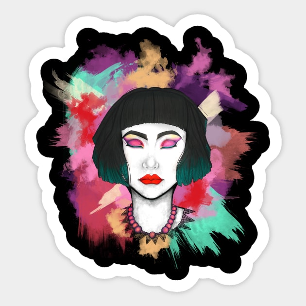 Makeup Maniac Sticker by LaCuevadeMelanie